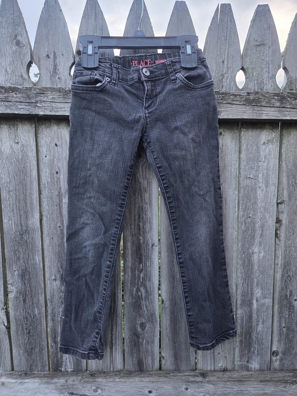 The Children's Place Girls' Black Denim Skinny Jeans